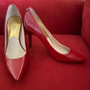 Michael Kors red leather 8.5